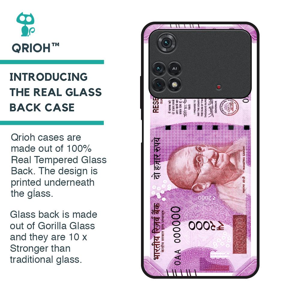 Stock Out Currency Glass Case for Poco M4 Pro