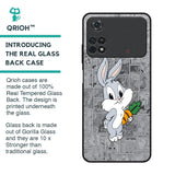 Cute Baby Bunny Glass Case for Poco M4 Pro
