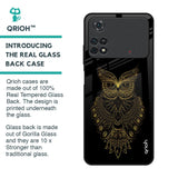 Golden Owl Glass Case for Poco M4 Pro