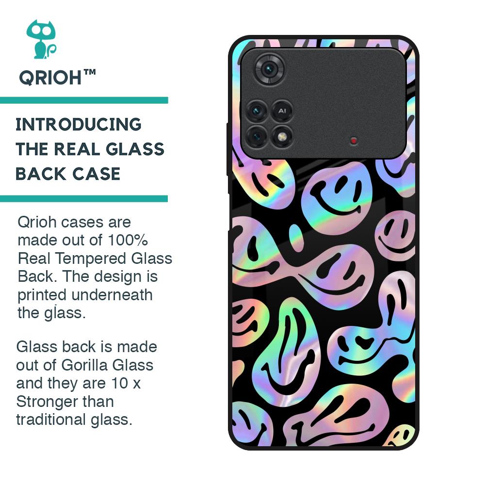 Acid Smile Glass Case for Poco M4 Pro