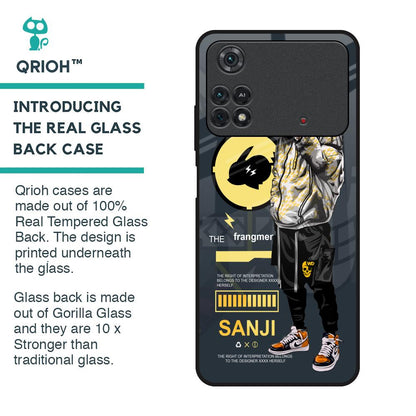 Cool Sanji Glass Case for Poco M4 Pro