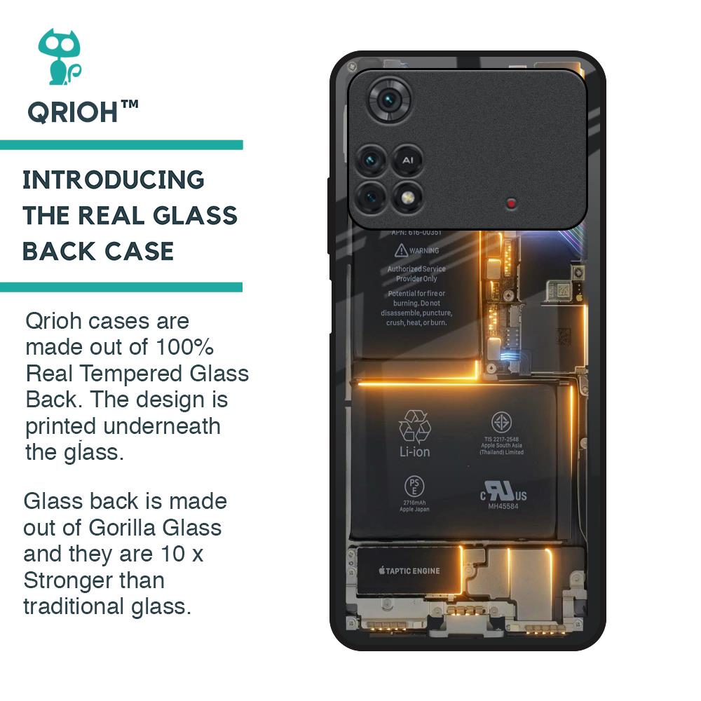 Glow Up Skeleton Glass Case for Poco M4 Pro