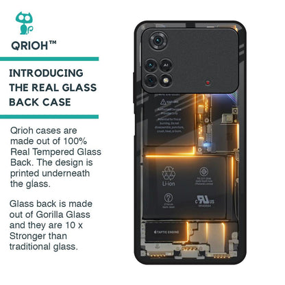 Glow Up Skeleton Glass Case for Poco M4 Pro