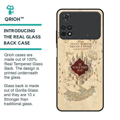 Magical Map Glass Case for Poco M4 Pro