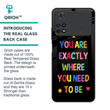 Magical Words Glass Case for Poco M4 Pro