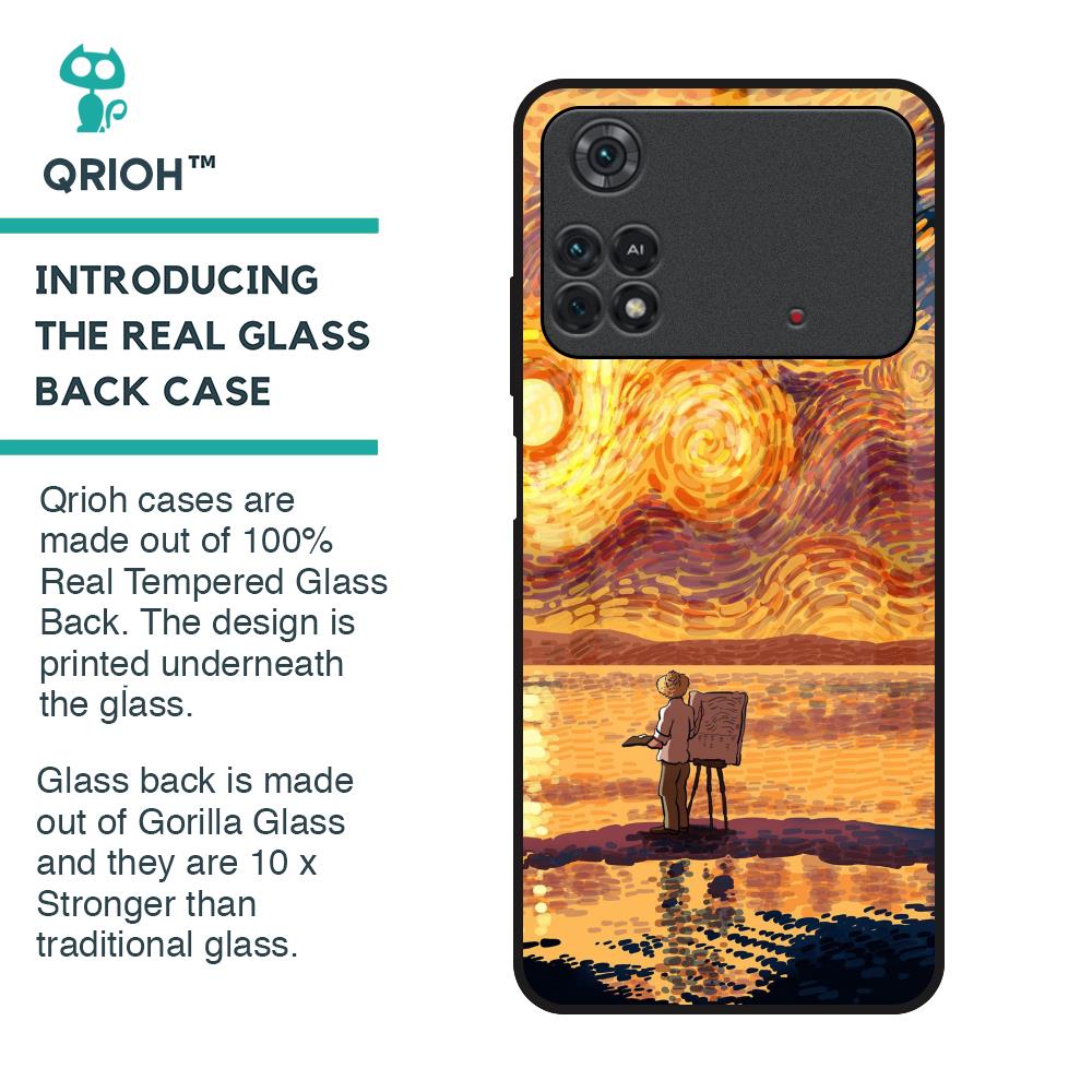 Sunset Vincent Glass Case for Poco M4 Pro