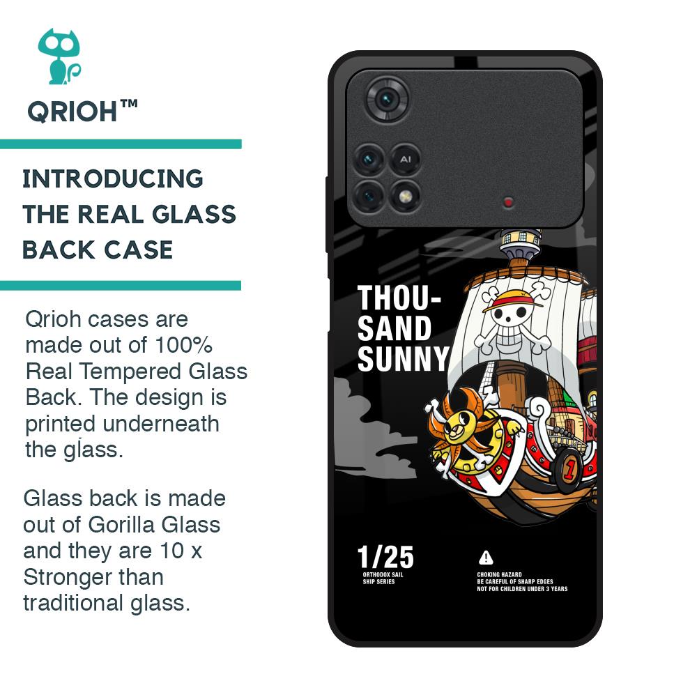 Thousand Sunny Glass Case for Poco M4 Pro