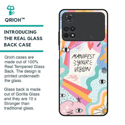Vision Manifest Glass Case for Poco M4 Pro