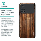 Timber Printed Glass Case for Poco M4 Pro