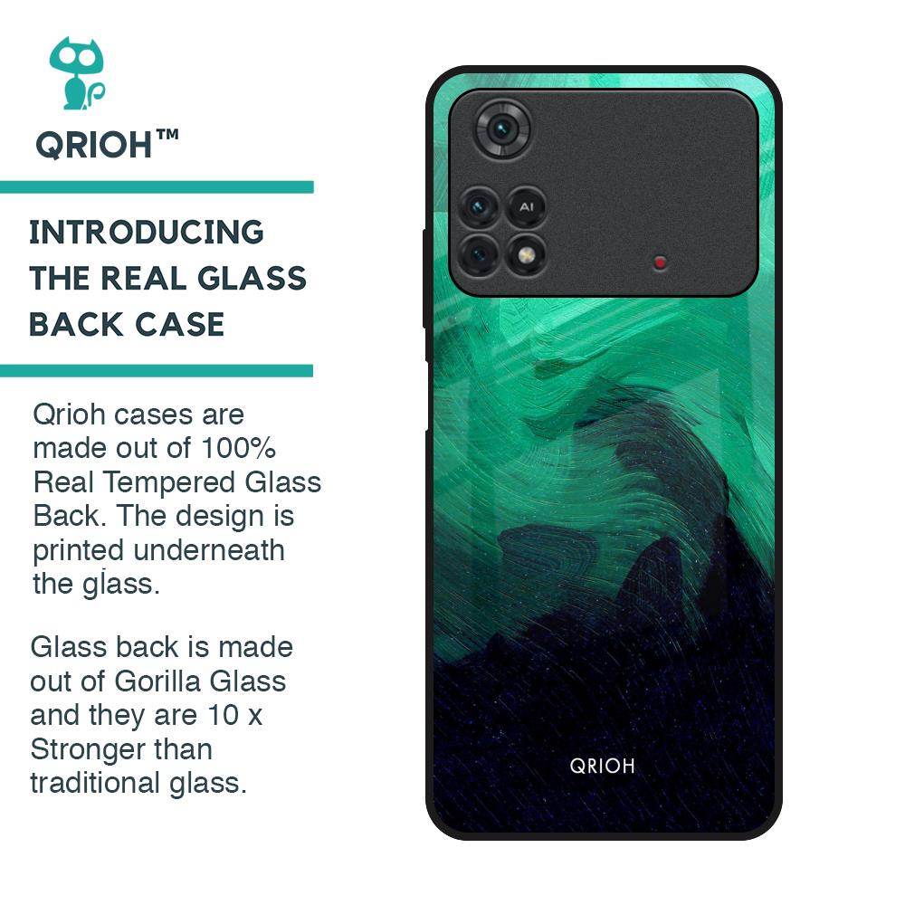 Scarlet Amber Glass Case for Poco M4 Pro