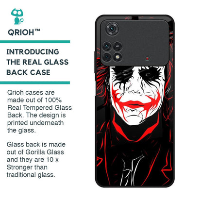 Life In Dark Glass Case For Poco M4 Pro