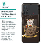 Tea With Kitty Glass Case For Poco M4 Pro