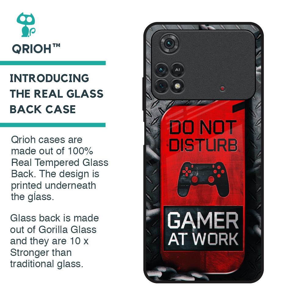 Do No Disturb Glass Case For Poco M4 Pro