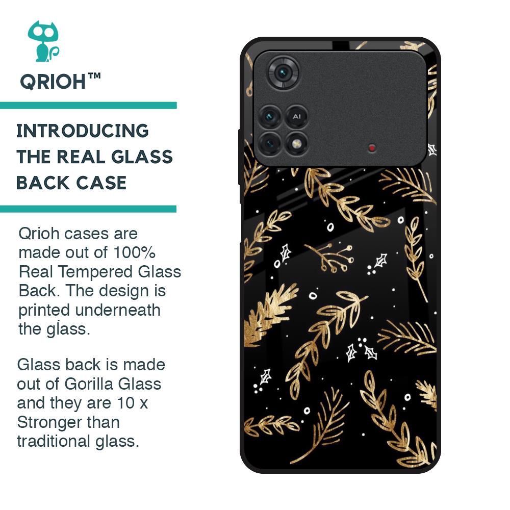Autumn Leaves Glass Case for Poco M4 Pro