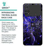Techno Color Pattern Glass Case For Poco M4 Pro