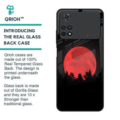 Moonlight Aesthetic Glass Case For Poco M4 Pro