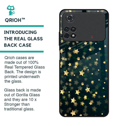 Dazzling Stars Glass Case For Poco M4 Pro