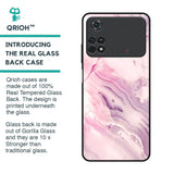 Diamond Pink Gradient Glass Case For Poco M4 Pro