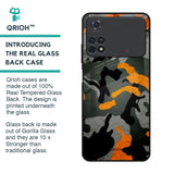 Camouflage Orange Glass Case For Poco M4 Pro
