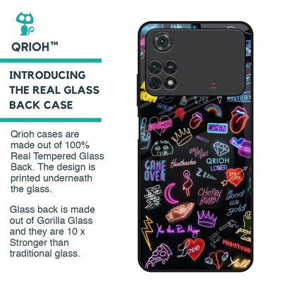 Accept The Mystery Glass Case for Poco M4 Pro