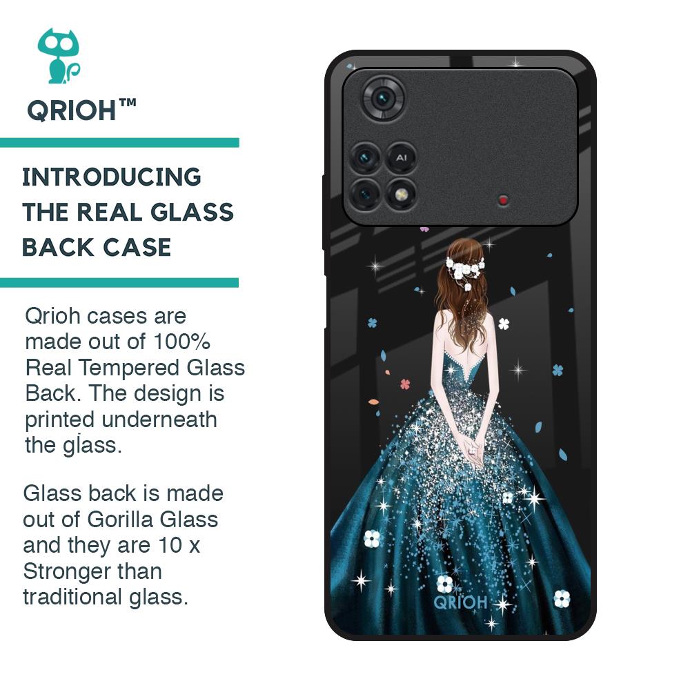 Queen Of Fashion Glass Case for Poco M4 Pro