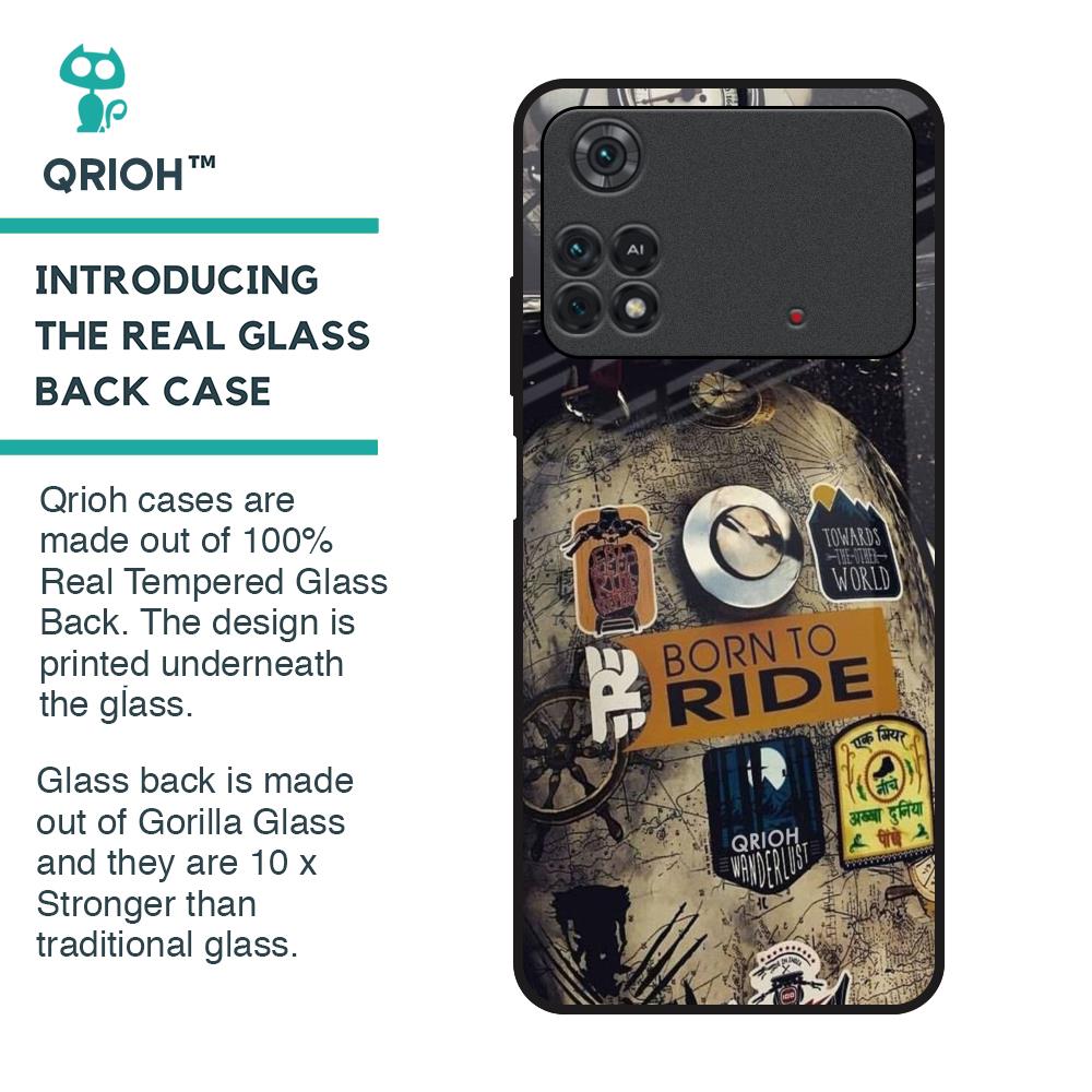 Ride Mode On Glass Case for Poco M4 Pro