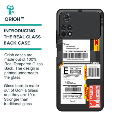 Cool Barcode Label Glass Case For Poco M4 Pro