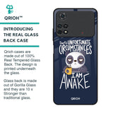 Struggling Panda Glass Case for Poco M4 Pro