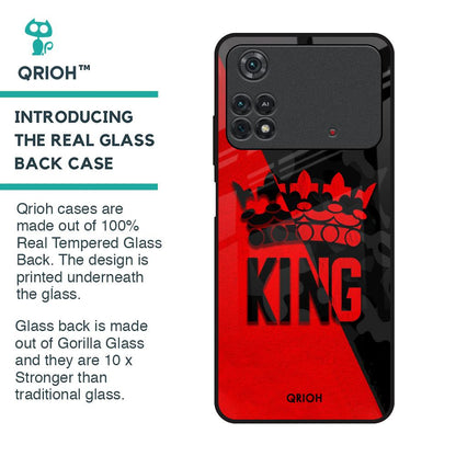 I Am A King Glass Case for Poco M4 Pro