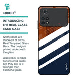 Bold Stripes Glass Case for Poco M4 Pro