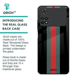Vertical Stripes Glass Case for Poco M4 Pro