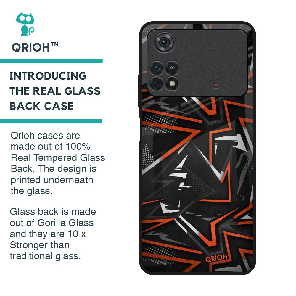 Vector Art Glass Case for Poco M4 Pro