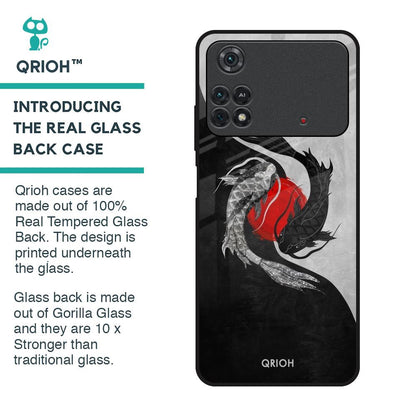 Japanese Art Glass Case for Poco M4 Pro