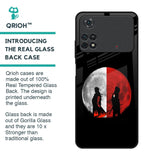 Anime Red Moon Glass Case for Poco M4 Pro