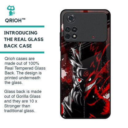 Dark Character Glass Case for Poco M4 Pro