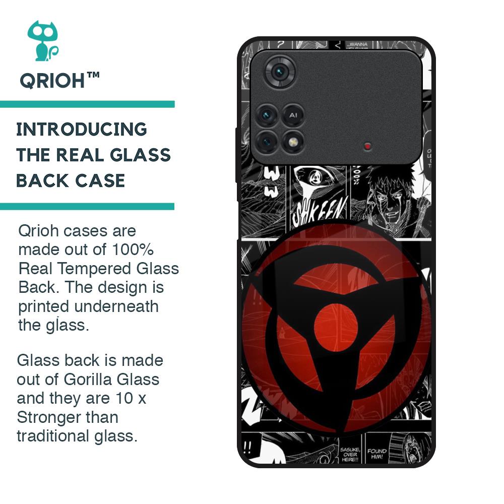 Sharingan Glass Case for Poco M4 Pro