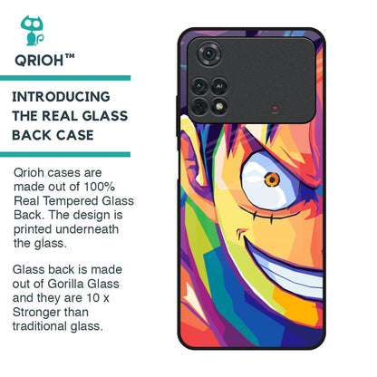 Monkey Wpap Pop Art Glass Case for Poco M4 Pro