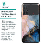 Marble Ink Abstract Glass Case for Poco M4 Pro