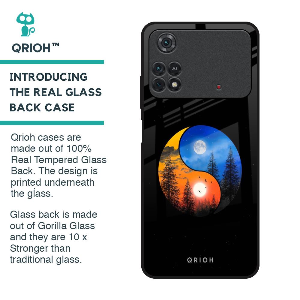 Yin Yang Balance Glass Case for Poco M4 Pro
