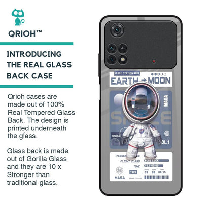 Space Flight Pass Glass Case for Poco M4 Pro