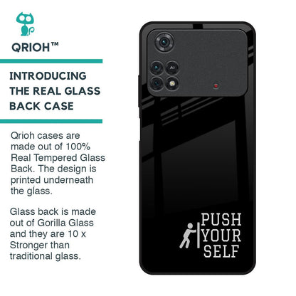 Push Your Self Glass Case for Poco M4 Pro