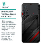 Modern Abstract Glass Case for Poco M4 Pro
