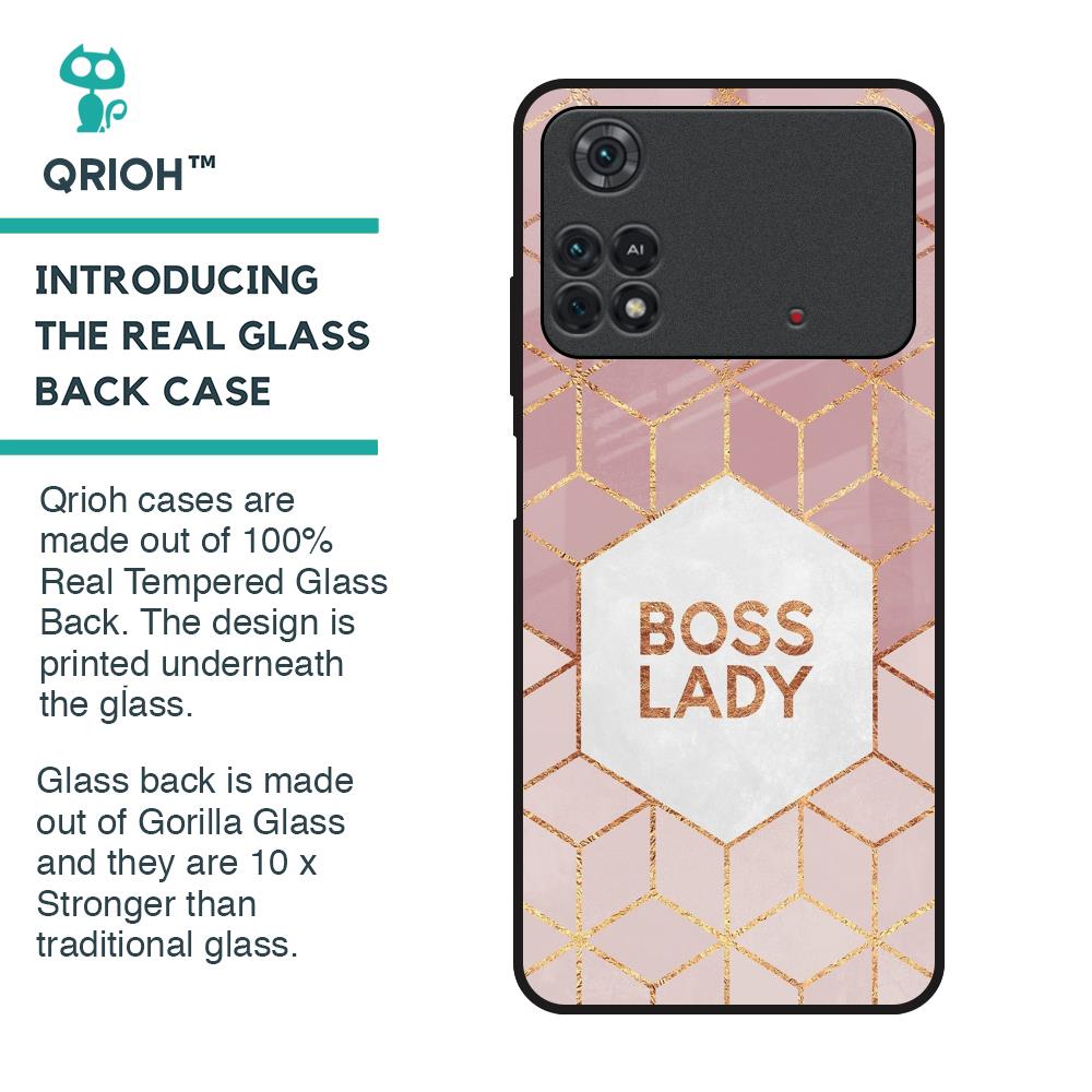 Boss Lady Glass Case for Poco M4 Pro