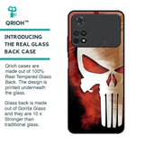 Red Skull Glass Case for Poco M4 Pro