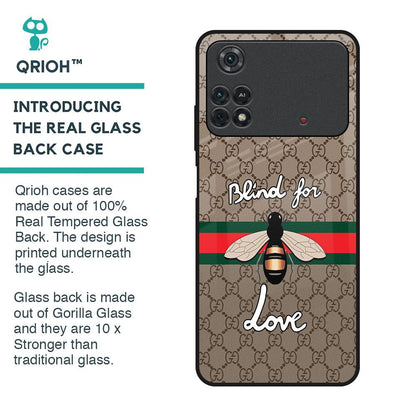 Blind For Love Glass Case for Poco M4 Pro