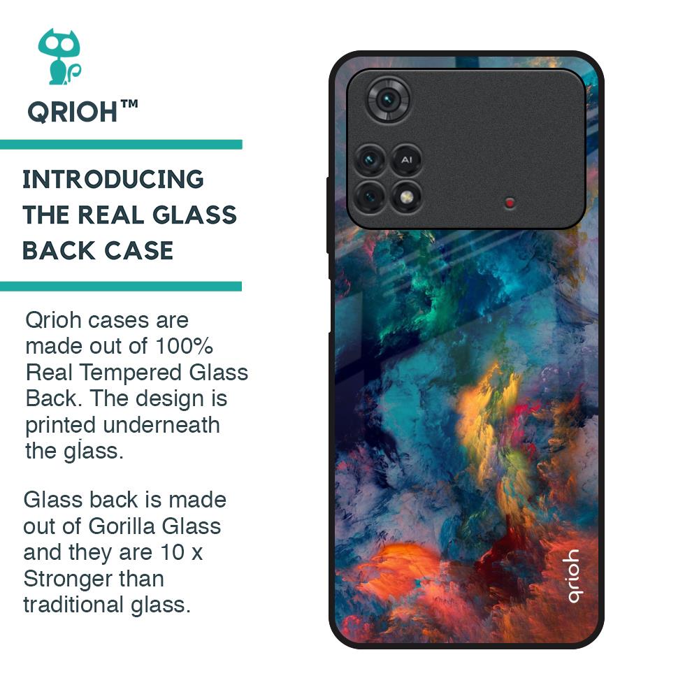 Cloudburst Glass Case for Poco M4 Pro