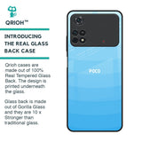 Wavy Blue Pattern Glass Case for Poco M4 Pro