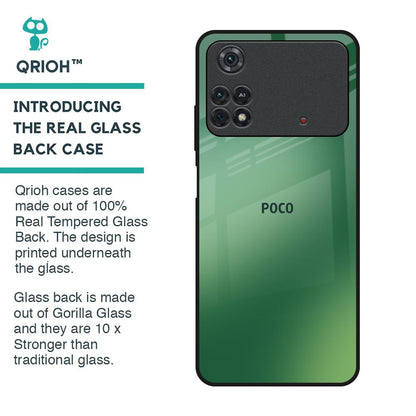 Green Grunge Texture Glass Case for Poco M4 Pro