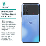 Vibrant Blue Texture Glass Case for Poco M4 Pro
