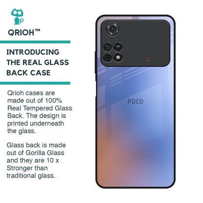Blue Aura Glass Case for Poco M4 Pro